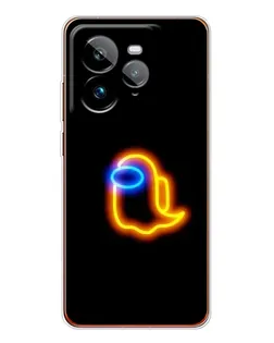 Чехол для Realme GT 7Pro с картинкой «Among Us неоновое сияние»