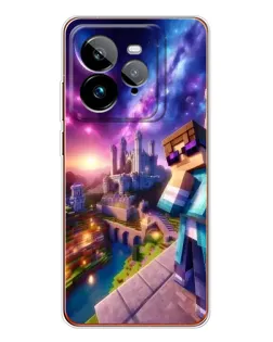 Чехол для Realme GT 7Pro с картинкой «Стив и космос»