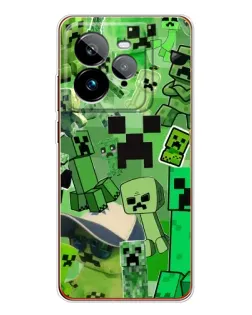 Чехол для Realme GT 7Pro с картинкой «Криперы Minecraft»