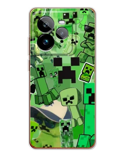 Чехол для Realme GT 7Pro с картинкой «Криперы Minecraft» Чехол для Realme GT 7Pro с картинкой «Криперы Minecraft»