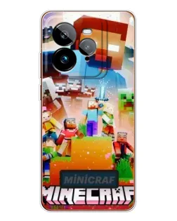 Чехол для Realme GT 7Pro с картинкой «Minecraft герои игры»