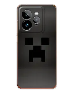 Чехол для Realme GT 7Pro с картинкой «Черный крипер градиент»