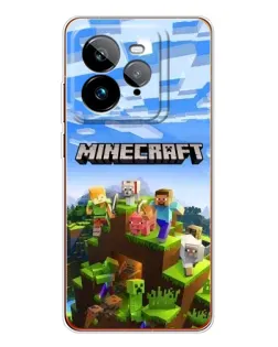 Чехол для Realme GT 7Pro с картинкой «Minecraft классический мир»