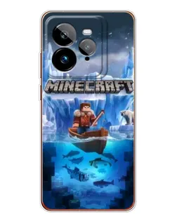 Чехол для Realme GT 7Pro с картинкой «Minecraft ледяной мир»