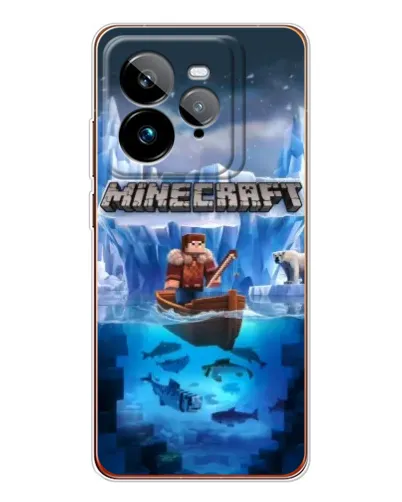 Чехол для Realme GT 7Pro с картинкой «Minecraft ледяной мир» Чехол для Realme GT 7Pro с картинкой «Minecraft ледяной мир»