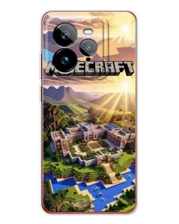 Чехол для Realme GT 7Pro с картинкой «Minecraft панорама»