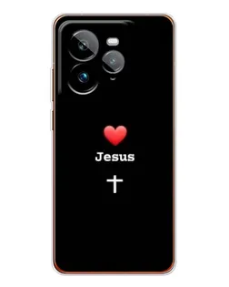 Чехол для Realme GT 7Pro с картинкой «Сердце - Jesus» Чехол для Realme GT 7Pro с картинкой «Сердце - Jesus»