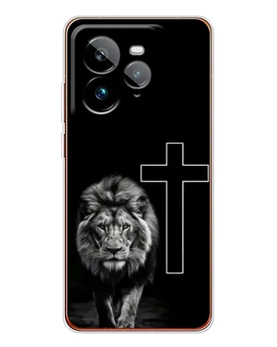 Чехол для Realme GT 7Pro с картинкой «Лев и Крест» Чехол для Realme GT 7Pro с картинкой «Лев и Крест»