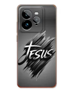 Чехол для Realme GT 7Pro с картинкой «Надпись Jesus Graffiti»