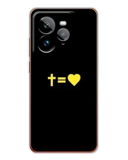 Чехол для Realme GT 7Pro с картинкой «Сердце и Крест»