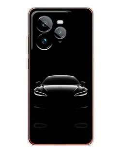 Чехол для Realme GT 7Pro с картинкой «Силуэт Tesla Night»