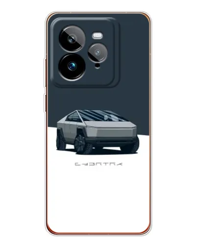 Чехол для Realme GT 7Pro с картинкой «Серебристый Cybertruck Tesla» Чехол для Realme GT 7Pro с картинкой «Серебристый Cybertruck Tesla»