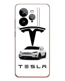 Чехол для Realme GT 7Pro с картинкой «Tesla White Style» Чехол для Realme GT 7Pro с картинкой «Tesla White Style»