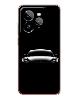 Чехол для Realme GT 7Pro с картинкой «Фары Tesla Night» Чехол для Realme GT 7Pro с картинкой «Фары Tesla Night»