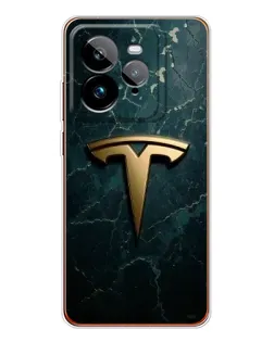 Чехол для Realme GT 7Pro с картинкой «Мраморная Tesla Gold» Чехол для Realme GT 7Pro с картинкой «Мраморная Tesla Gold»