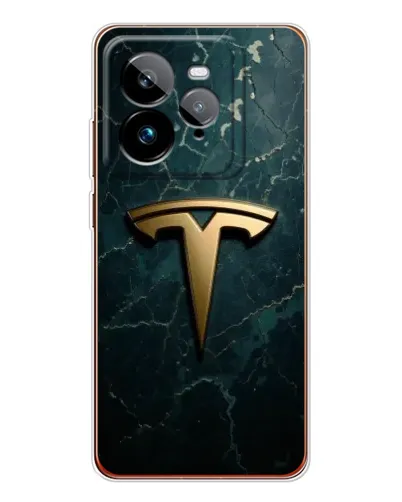 Чехол для Realme GT 7Pro с картинкой «Мраморная Tesla Gold» Чехол для Realme GT 7Pro с картинкой «Мраморная Tesla Gold»