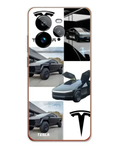 Чехол для Realme GT 7Pro с картинкой «Коллаж Cybertruck Tesla» Чехол для Realme GT 7Pro с картинкой «Коллаж Cybertruck Tesla»