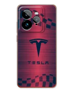 Чехол для Realme GT 7Pro с картинкой «Тесла красный карбон» Чехол для Realme GT 7Pro с картинкой «Тесла красный карбон»