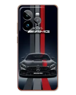 Чехол для Realme GT 7Pro с картинкой «Mercedes — белый карбон»