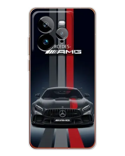 Чехол для Realme GT 7Pro с картинкой «Mercedes — белый карбон» Чехол для Realme GT 7Pro с картинкой «Mercedes — белый карбон»