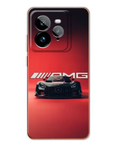 Чехол для Realme GT 7Pro с картинкой «Mercedes AMG — красная линия» Чехол для Realme GT 7Pro с картинкой «Mercedes AMG — красная линия»