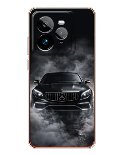Чехол для Realme GT 7Pro с картинкой «Mercedes в дыму» Чехол для Realme GT 7Pro с картинкой «Mercedes в дыму»