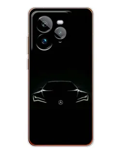 Чехол для Realme GT 7Pro с картинкой «Mercedes — силуэт авто» Чехол для Realme GT 7Pro с картинкой «Mercedes — силуэт авто»