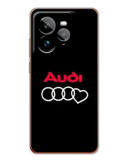 Чехол для Realme GT 7Pro с картинкой «Логотип Audi Heart»