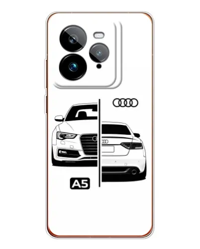 Чехол для Realme GT 7Pro с картинкой «Audi — контрастный дизайн» Чехол для Realme GT 7Pro с картинкой «Audi — контрастный дизайн»