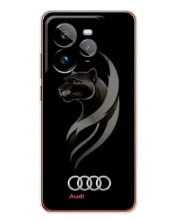 Чехол для Realme GT 7Pro с картинкой «Графика — пантера и Audi»