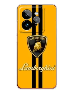 Чехол для Realme GT 7Pro с картинкой «Lamborghini Stripe желтый»