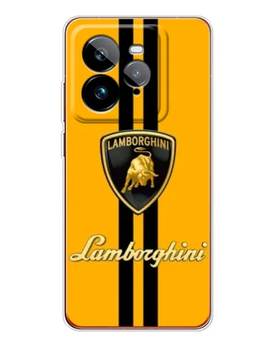 Чехол для Realme GT 7Pro с картинкой «Lamborghini Stripe желтый»