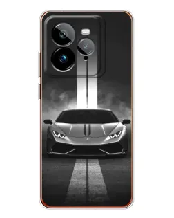 Чехол для Realme GT 7Pro с картинкой «Lamborghini симметрия дорог»