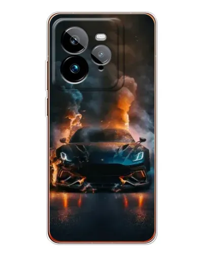 Чехол для Realme GT 7Pro с картинкой «Lamborghini дымная эстетика»