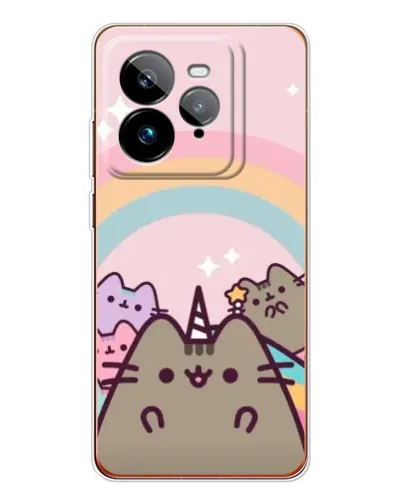 Чехол для Realme GT 7Pro с картинкой «Единорог Pusheen»