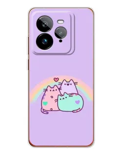 Чехол для Realme GT 7Pro с картинкой «Радужные Пушины»