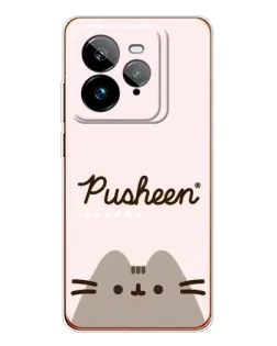 Чехол для Realme GT 7Pro с картинкой «Pusheen логотип»
