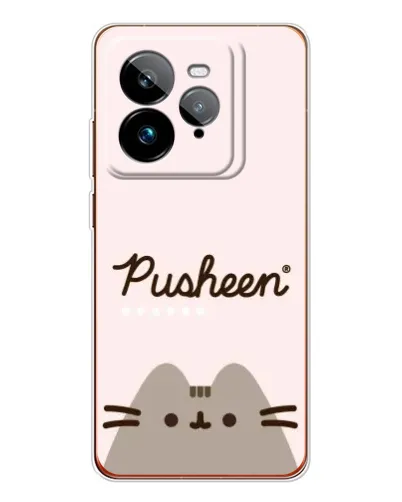Чехол для Realme GT 7Pro с картинкой «Pusheen логотип»