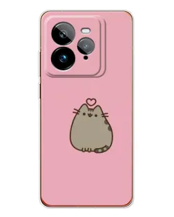 Чехол для Realme GT 7Pro с картинкой «Pusheen сердце»