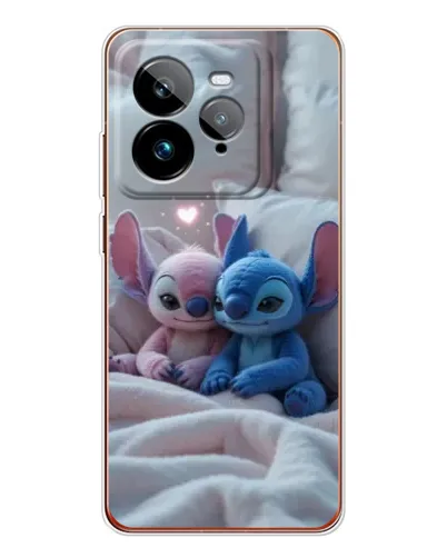 Чехол для Realme GT 7Pro с картинкой «Плюшевые Стич Ангел»