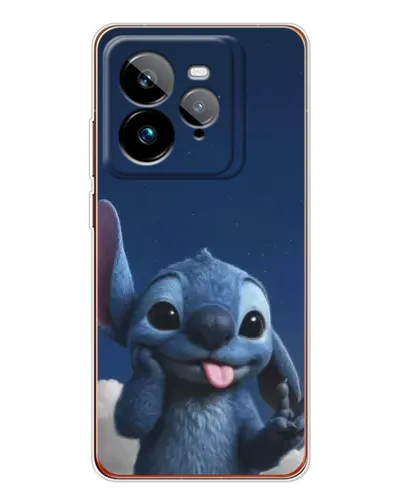 Чехол для Realme GT 7Pro с картинкой «Стич в облаках»