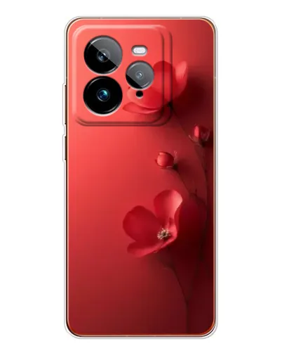 Чехол для Realme GT 7Pro с картинкой «Маковые соцветия»