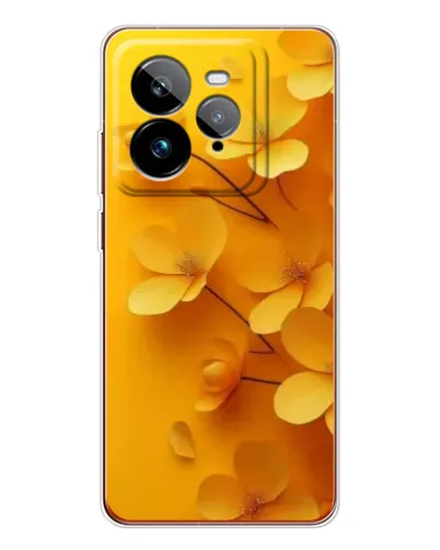 Чехол для Realme GT 7Pro с картинкой «Золотые лепестки»