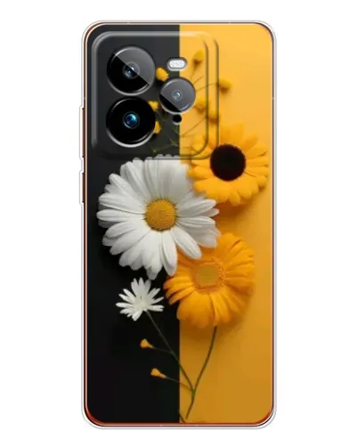 Чехол для Realme GT 7Pro с картинкой «Подсолнух и ромашка»