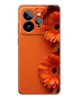 Чехол для Realme GT 7Pro с картинкой «Оранжевые герберы»
