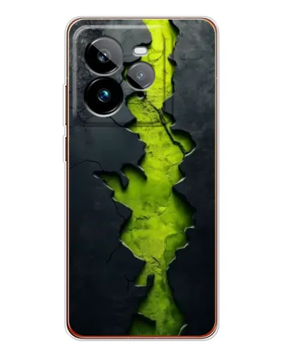 Чехол для Realme GT 7Pro с картинкой «Салатовый разлом скалы» Чехол для Realme GT 7Pro с картинкой «Салатовый разлом скалы»