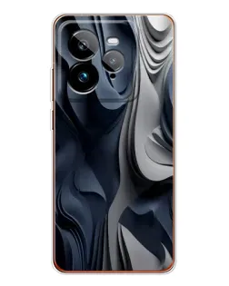 Чехол для Realme GT 7Pro с картинкой «Объемные синие складки» Чехол для Realme GT 7Pro с картинкой «Объемные синие складки»