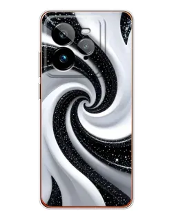 Чехол для Realme GT 7Pro с картинкой «Черно-белая спираль» Чехол для Realme GT 7Pro с картинкой «Черно-белая спираль»
