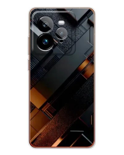 Чехол для Realme GT 7Pro с картинкой «Черные геометрические блоки» Чехол для Realme GT 7Pro с картинкой «Черные геометрические блоки»