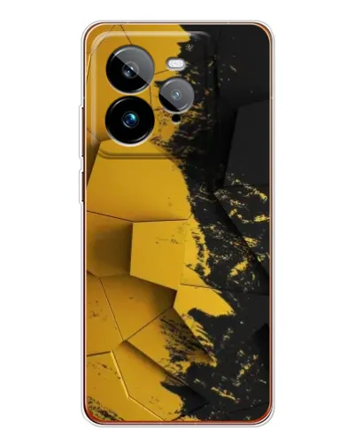 Чехол для Realme GT 7Pro с картинкой «Золотые осколки геометрии» Чехол для Realme GT 7Pro с картинкой «Золотые осколки геометрии»